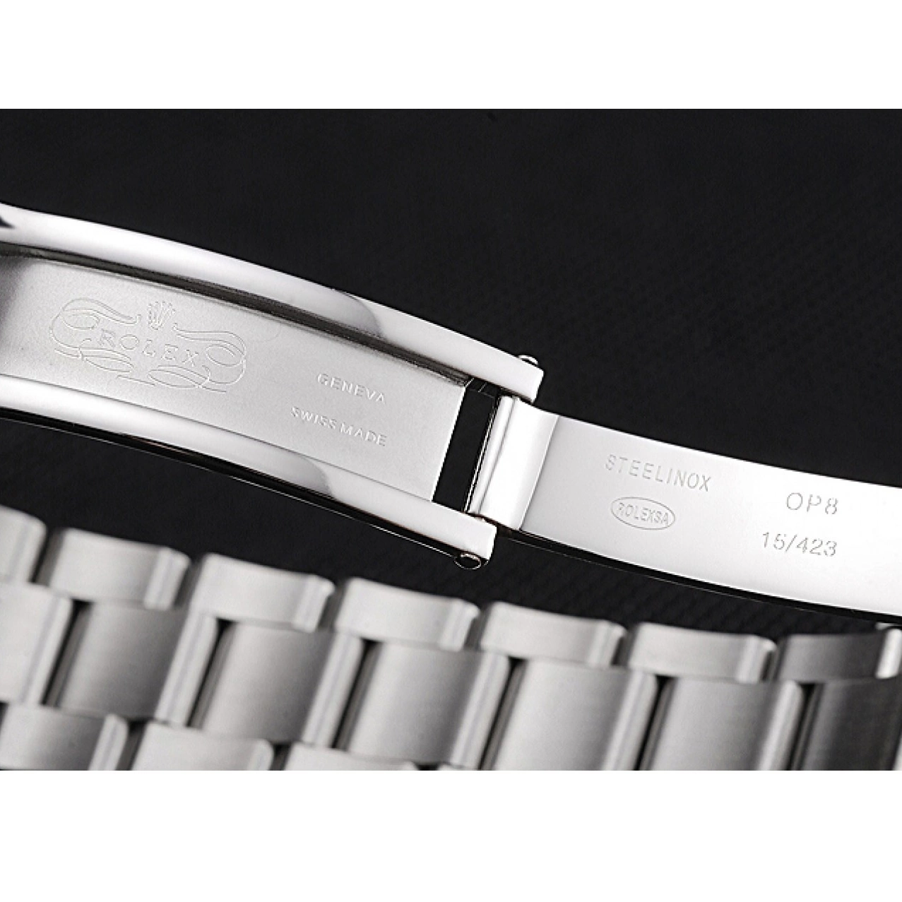 Aaa replica watch Rolex Stainless Case Steel Bracelet Sky Black 622837 Dwellerr Dial And 0821